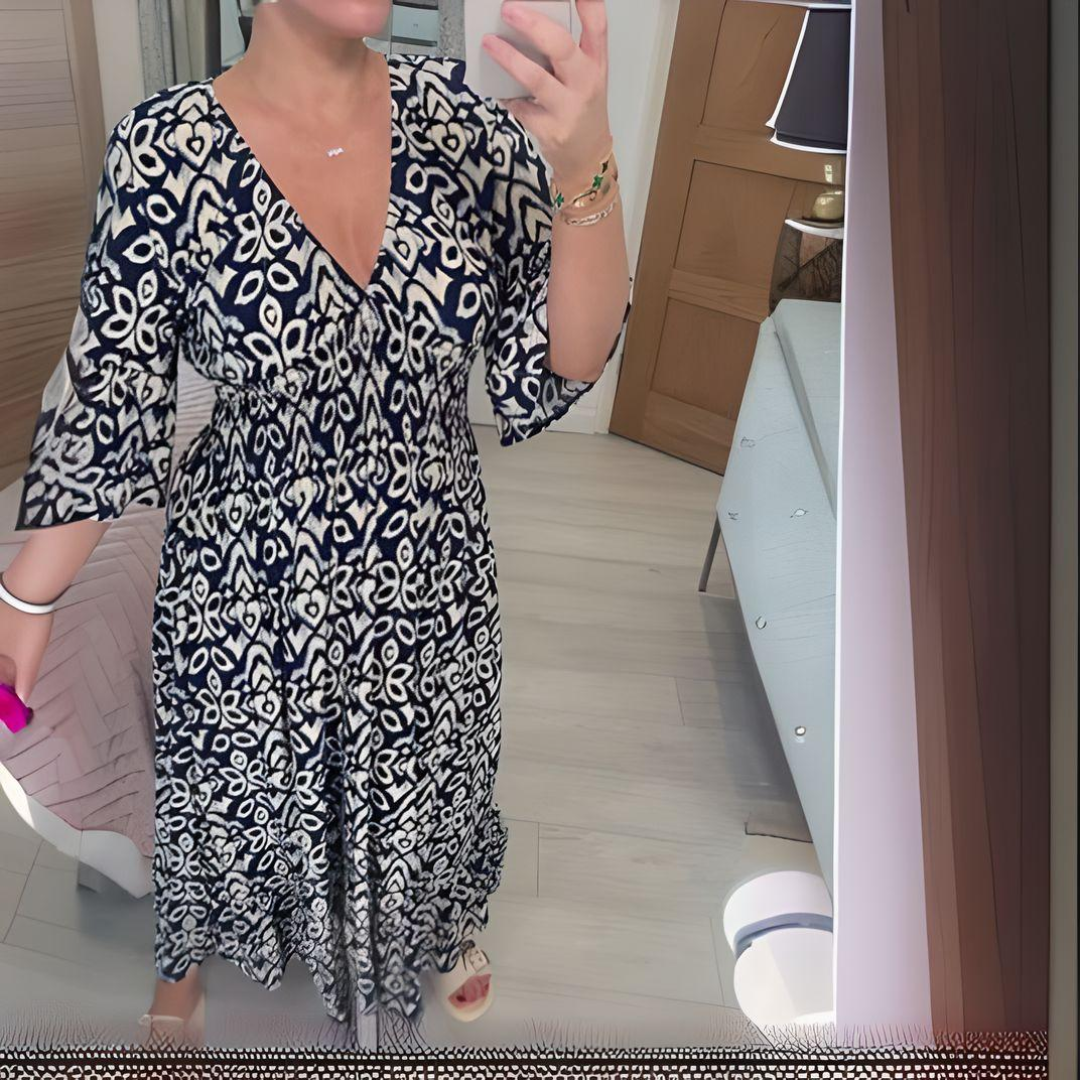 Livia – Printed Boho Dress