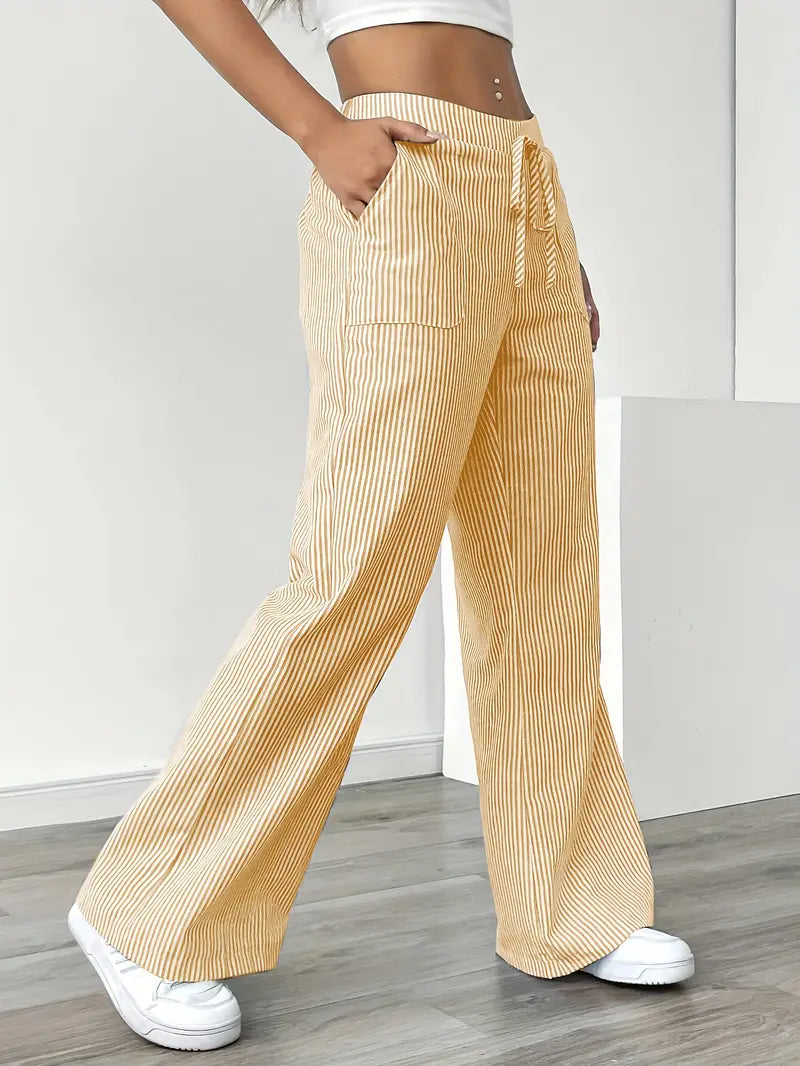 Alina | Pantalons Décontractés Stylés à Cordon