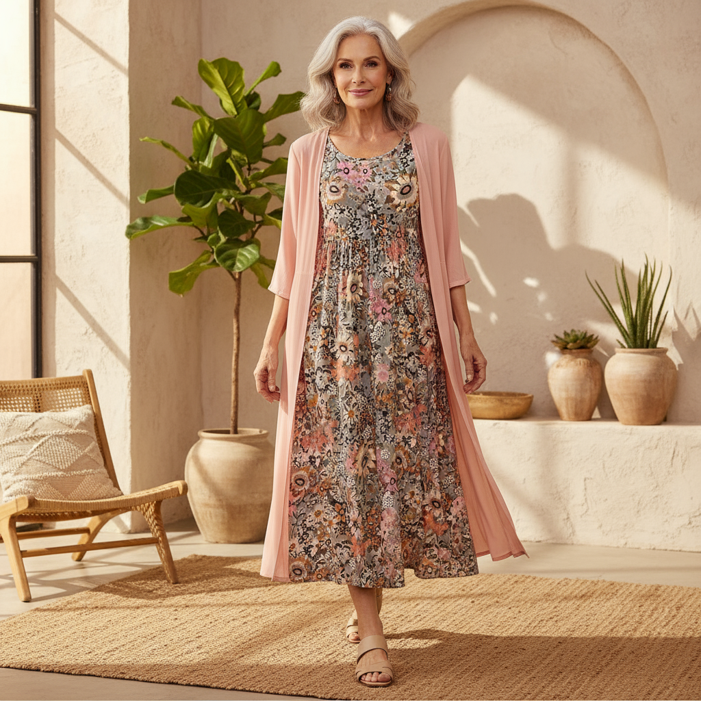 Elisa – Boho Floral Dress