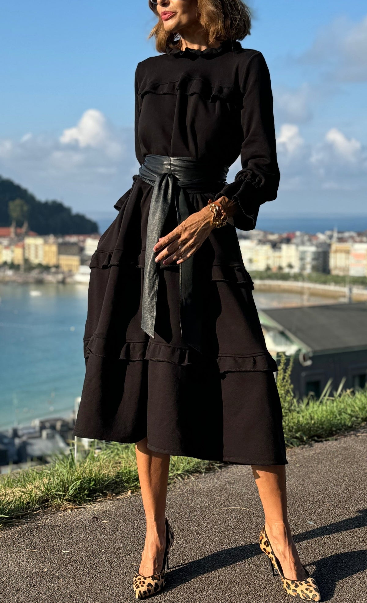 Robe Sweat Ruffle Casual-Chic Jada