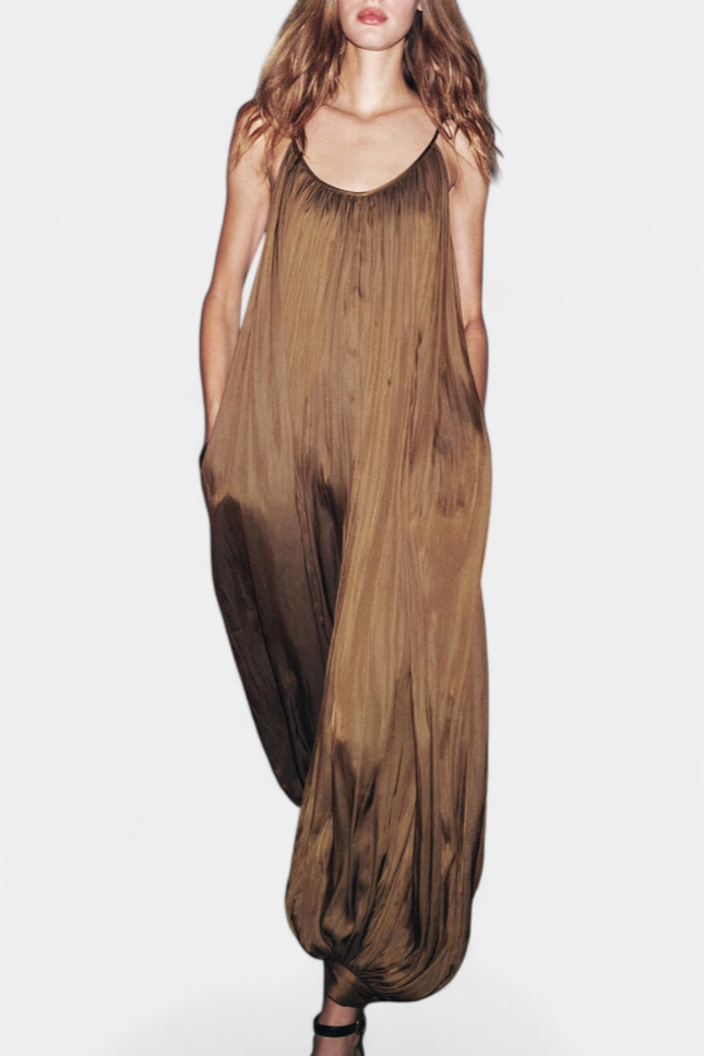 Lucy | Pleated Jumpsuit with Relaxed Silhouette