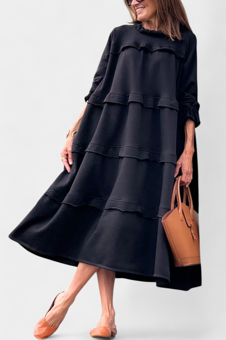 Robe Sweat Ruffle Casual-Chic Jada