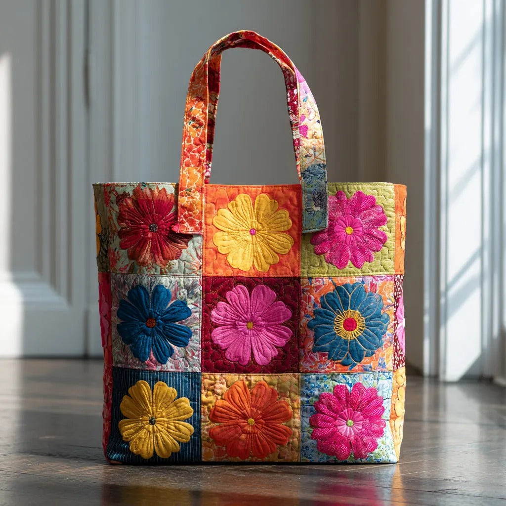 SAC FAIT MAIN - EXPLOSION DE FLEURS