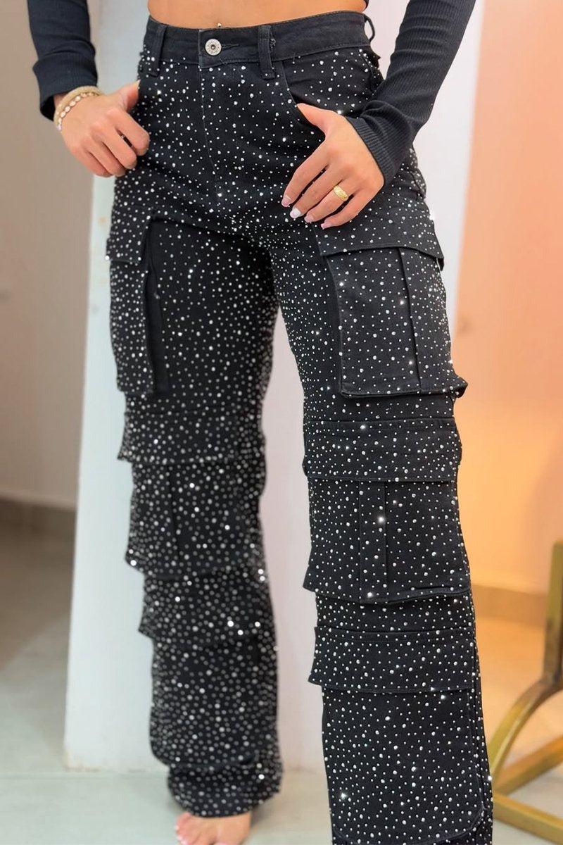 AVRIELLE – JEANS À JAMBES LARGES HAUTS POUR FEMMES