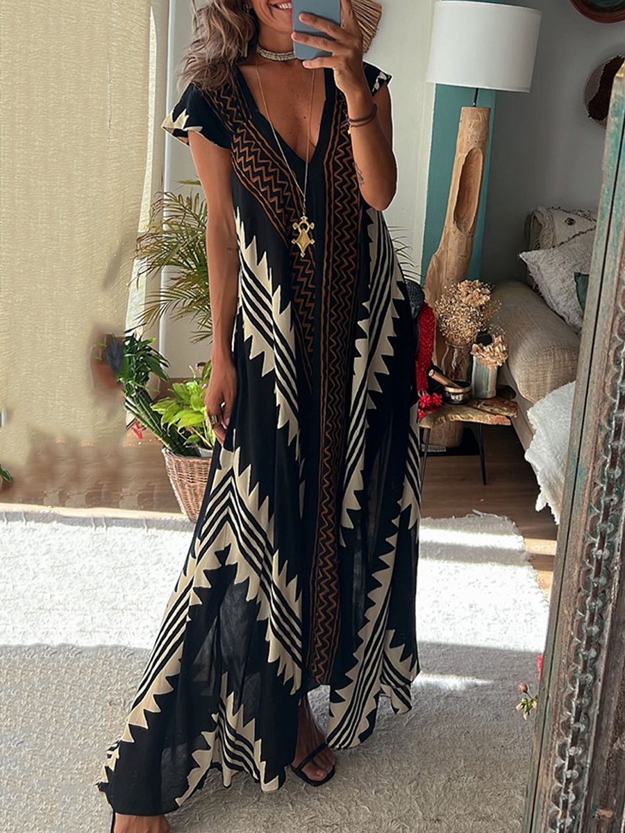 Boho™ | Robe V sans manches