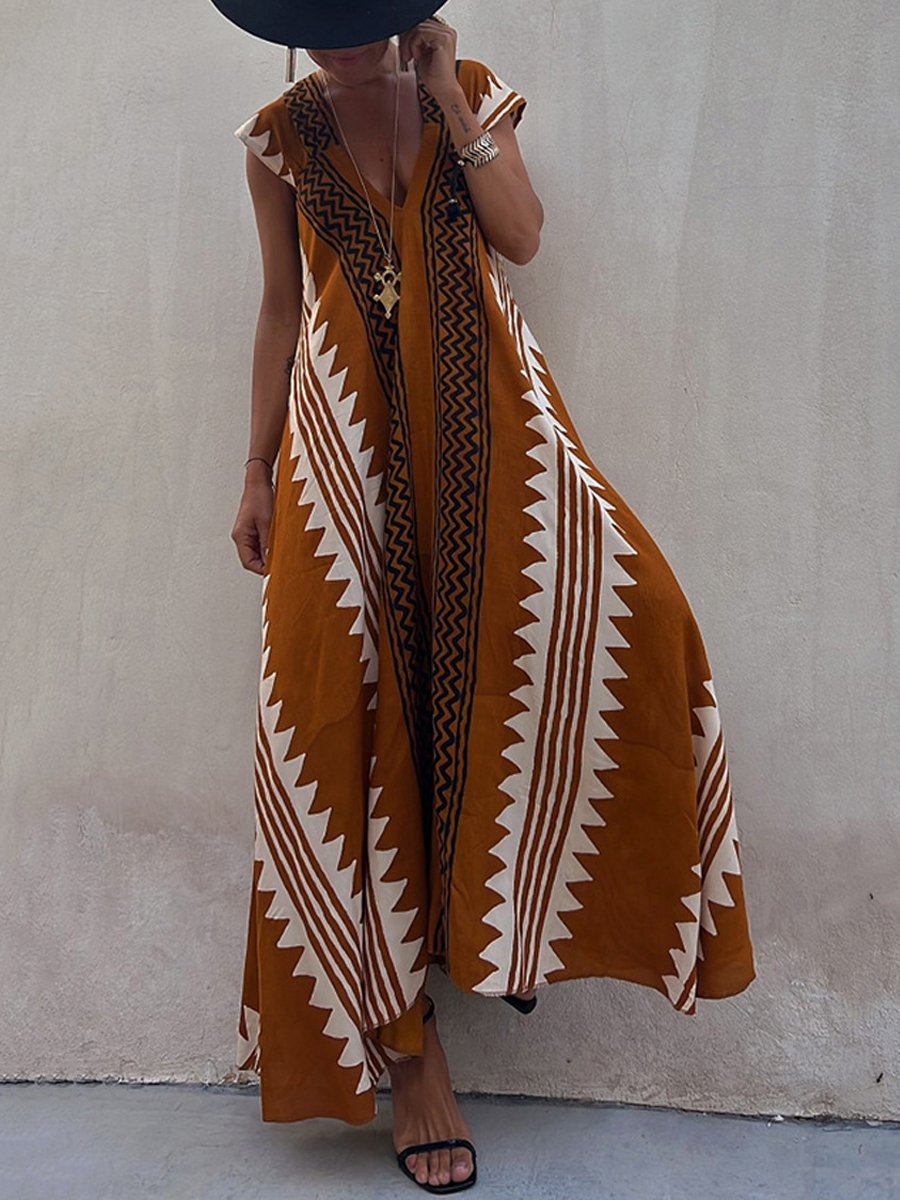 Boho™ | Robe V sans manches