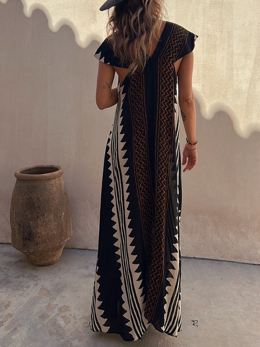 Boho™ | Robe V sans manches