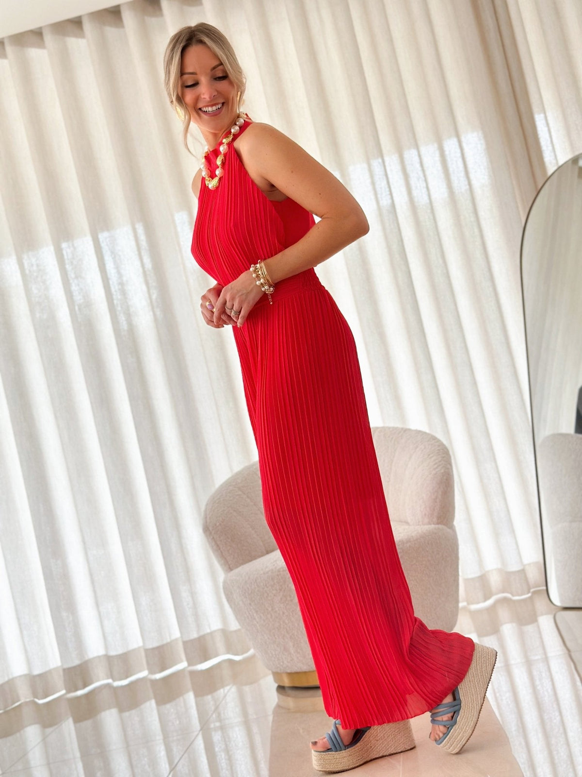 The Bircan Red Jumpsuit
