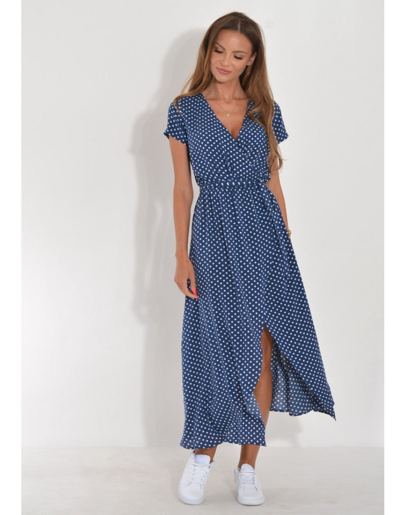 Tzahalit™ | Robe florale élégante à décolleté en V