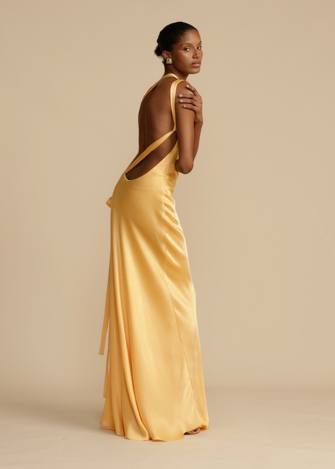 Sophia™ | Silk Maxi Dress with Elegant Straps