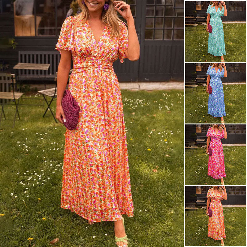 Amelia™ - Robe Maxi Florale Élégante