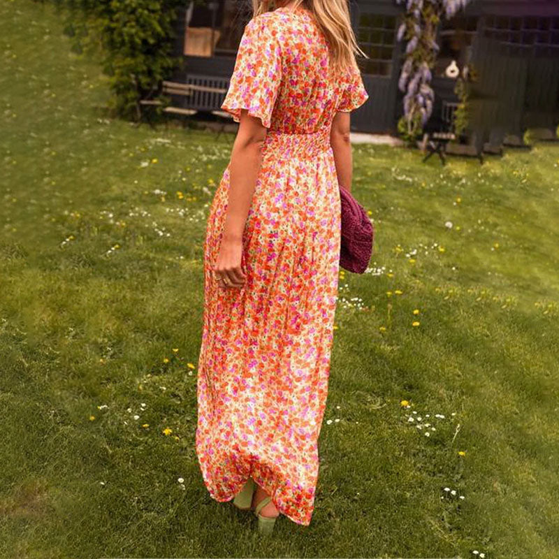 Amelia™ - Robe Maxi Florale Élégante