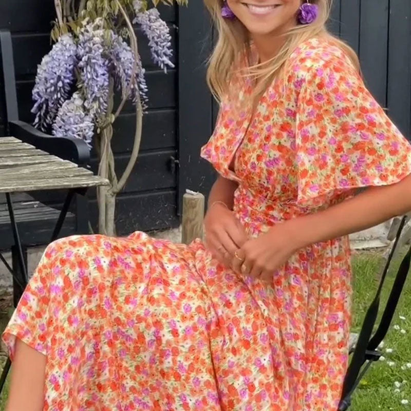Amelia™ - Robe Maxi Florale Élégante