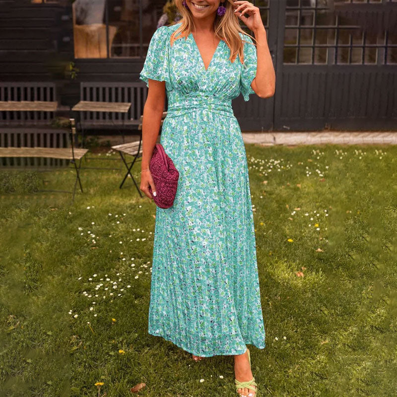 Amelia™ - Robe Maxi Florale Élégante