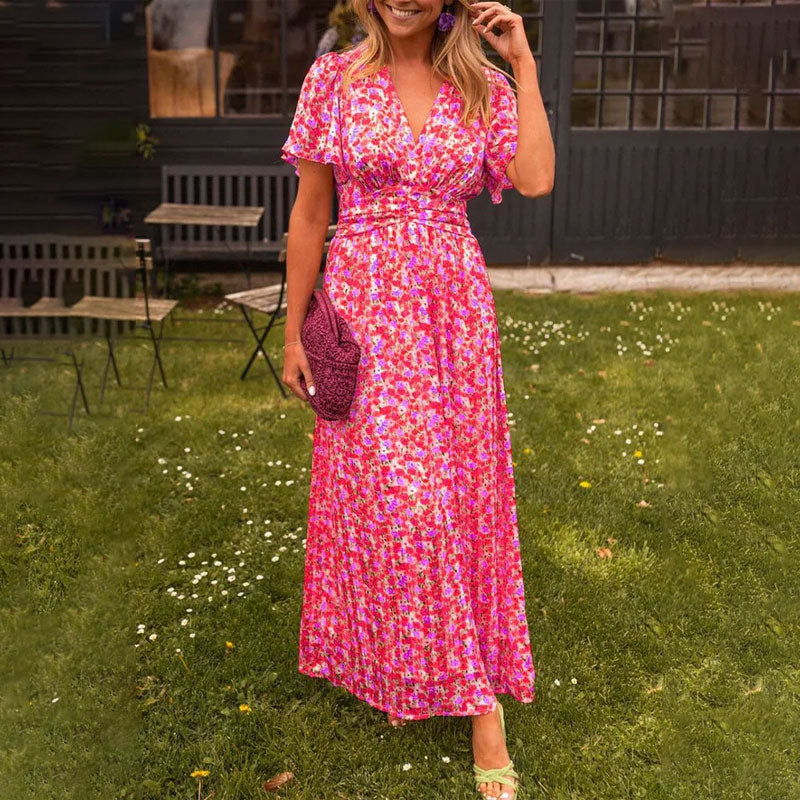 Amelia™ - Robe Maxi Florale Élégante