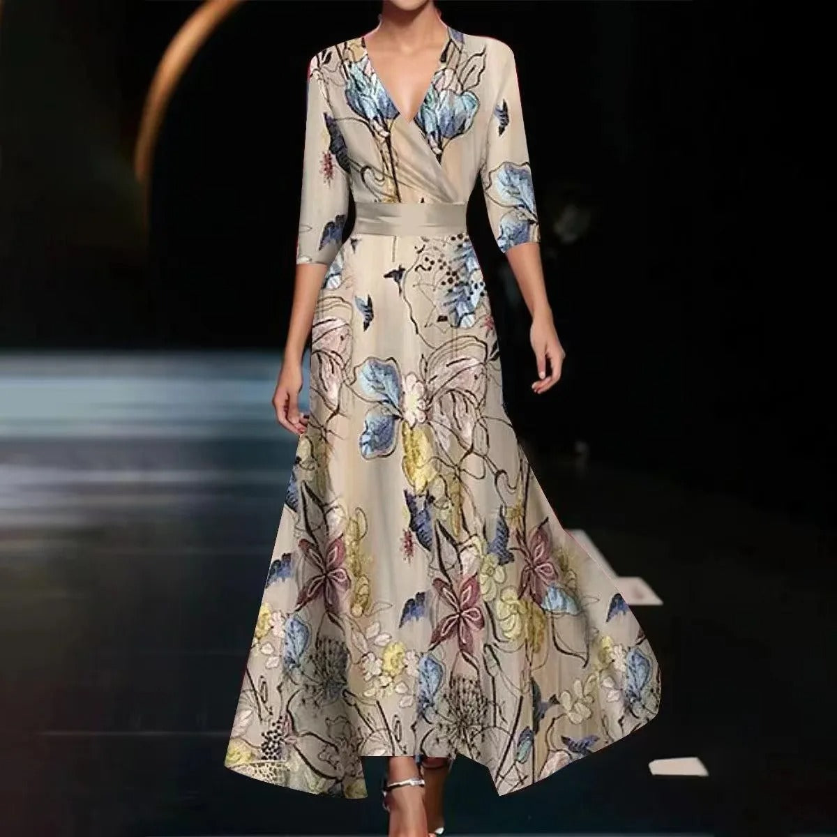 Ysa | Robe Chic avec Imprimé Floral
