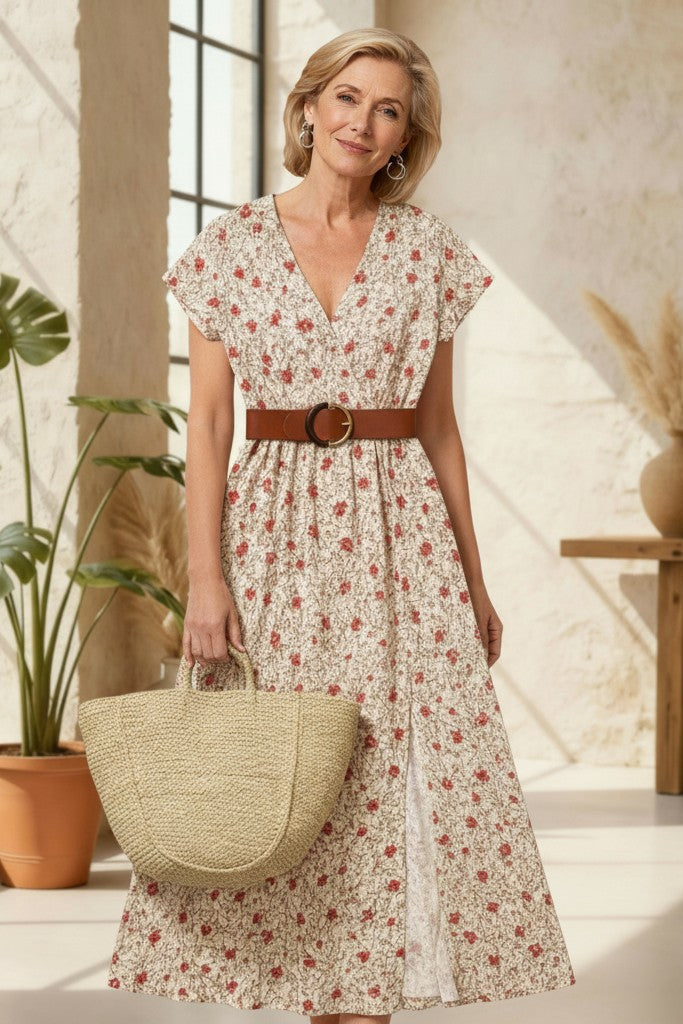 Bruna – Boho Maxi Dress with Belt